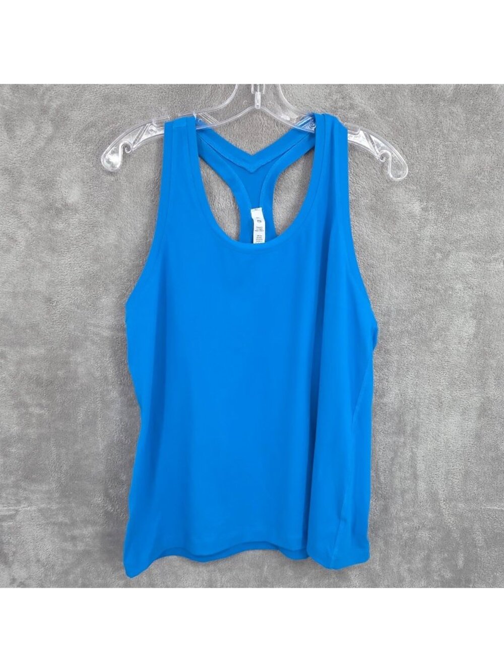 Rae Mode Fitted Racerback Tank Top 3XL Activewear Blue Brushed Microfiber Soft